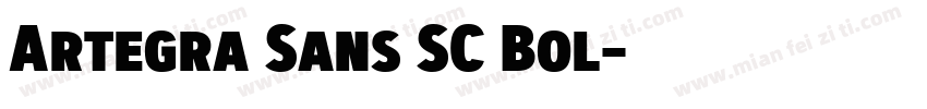 Artegra Sans SC Bol字体转换